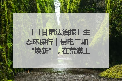 「甘肃法治报」生态环保行｜景电二期“焕新”，在荒漠上筑起一道绿色长城