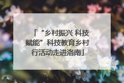 “乡村振兴 科技赋能”科技教育乡村行活动走进洛南