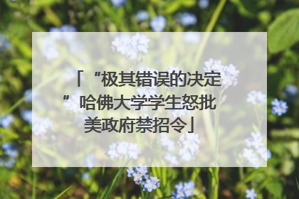 “极其错误的决定”哈佛大学学生怒批美政府禁招令