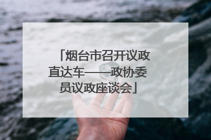 烟台市召开议政直达车——政协委员议政座谈会