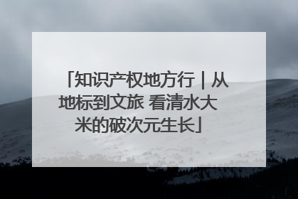 知识产权地方行｜从地标到文旅 看清水大米的破次元生长