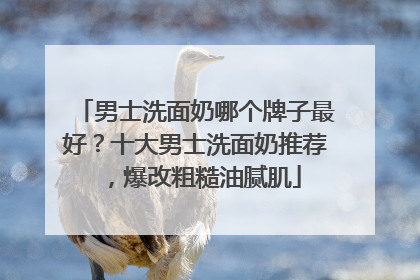 男士洗面奶哪个牌子最好？十大男士洗面奶推荐，爆改粗糙油腻肌