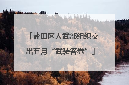 盐田区人武部组织交出五月“武装答卷”