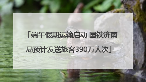 端午假期运输启动 国铁济南局预计发送旅客390万人次