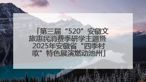 第三届“520”安徽文旅惠民消费季研学主题暨 2025年安徽省“四季村歌”特色展演燃动池州