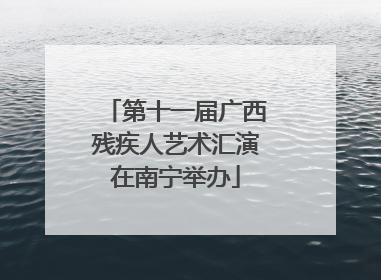 第十一届广西残疾人艺术汇演在南宁举办