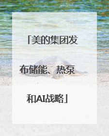 美的集团发布储能、热泵和AI战略