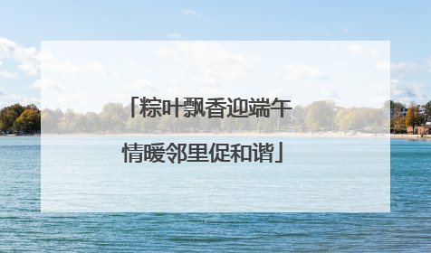 粽叶飘香迎端午 情暖邻里促和谐