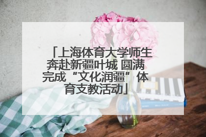 上海体育大学师生奔赴新疆叶城 圆满完成“文化润疆”体育支教活动