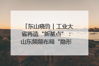 东山晓鲁｜工业大省再造“新基点”：山东频频布局“隐形冠军”背后