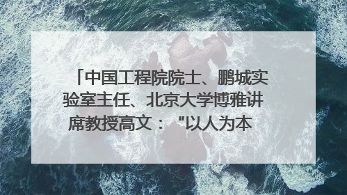 中国工程院院士、鹏城实验室主任、北京大学博雅讲席教授高文：“以人为本 智能向善” 推动文化与科技相生相促｜聚焦2025文化强国建设高峰论坛