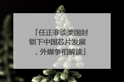 任正非谈美国封锁下中国芯片发展，外媒争相解读