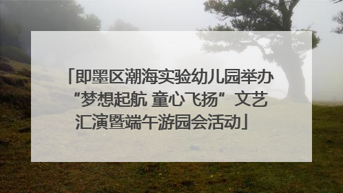 即墨区潮海实验幼儿园举办“梦想起航 童心飞扬”文艺汇演暨端午游园会活动