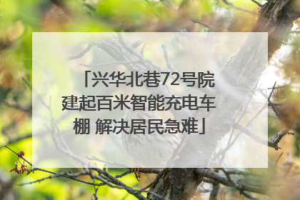 兴华北巷72号院建起百米智能充电车棚 解决居民急难