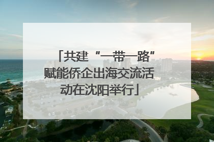 共建“一带一路”赋能侨企出海交流活动在沈阳举行