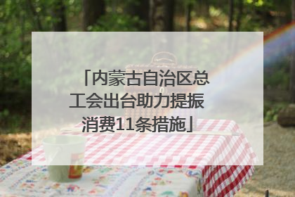 内蒙古自治区总工会出台助力提振消费11条措施
