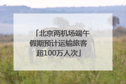 北京两机场端午假期预计运输旅客超100万人次