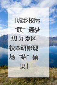 城乡校际“联”通梦想 江夏区校本研修现场“结”硕果