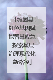 城固县：红色基因赋能智慧应急 探索基层治理现代化新路径