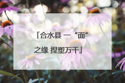 合水县 一“面”之缘 捏塑万千