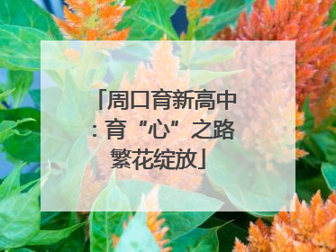 周口育新高中：育“心”之路 繁花绽放
