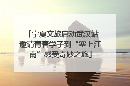 宁夏文旅启动武汉站 邀请青春学子到“塞上江南”感受奇妙之旅