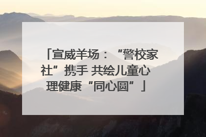 宣威羊场：“警校家社”携手 共绘儿童心理健康“同心圆”