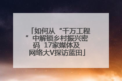 如何从“千万工程”中解锁乡村振兴密码  17家媒体及网络大V探访蓝田