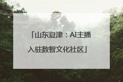 山东夏津：AI主播入驻数智文化社区