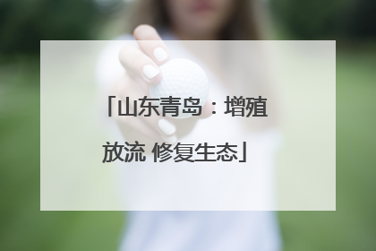 山东青岛：增殖放流 修复生态
