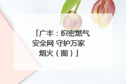 广丰：织密燃气安全网 守护万家烟火（图）