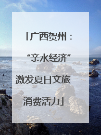 广西贺州：“亲水经济”激发夏日文旅消费活力