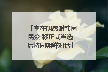 李在明感谢韩国民众 称正式当选后将同朝鲜对话