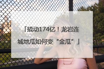撬动174亿！龙岩连城地瓜如何变“金瓜”