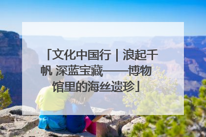 文化中国行｜浪起千帆 深蓝宝藏——博物馆里的海丝遗珍