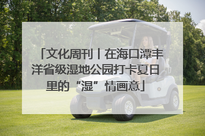 文化周刊丨在海口潭丰洋省级湿地公园打卡夏日里的“湿”情画意