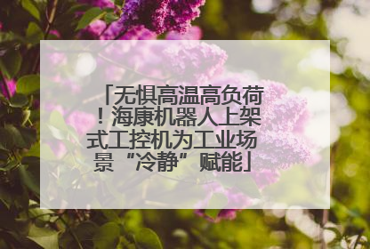 无惧高温高负荷！海康机器人上架式工控机为工业场景“冷静”赋能