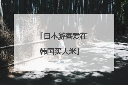 日本游客爱在韩国买大米