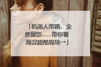 机器人带路、全息留影……带你看海淀超酷现场→