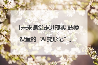 未来课堂走进现实 鼓楼课堂的“AI变形记”