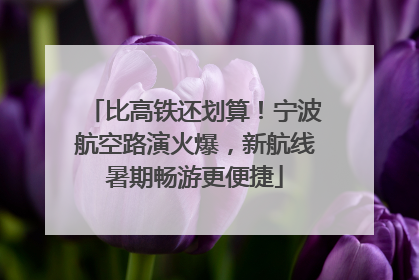 比高铁还划算！宁波航空路演火爆，新航线暑期畅游更便捷
