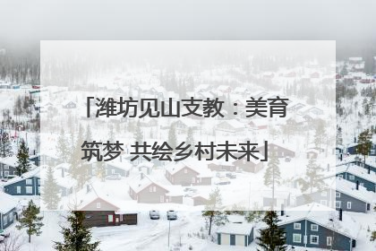 潍坊见山支教：美育筑梦 共绘乡村未来