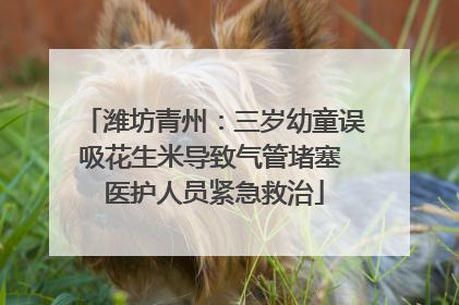 潍坊青州：三岁幼童误吸花生米导致气管堵塞 医护人员紧急救治