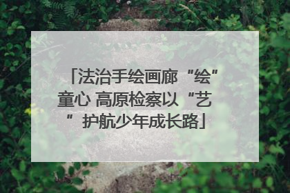 法治手绘画廊“绘”童心 高原检察以“艺”护航少年成长路