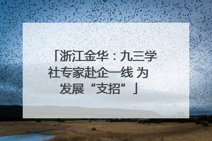 浙江金华：九三学社专家赴企一线 为发展“支招”