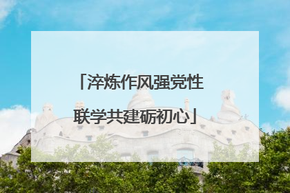 淬炼作风强党性 联学共建砺初心