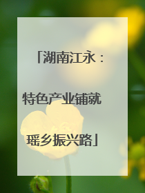 湖南江永：特色产业铺就瑶乡振兴路