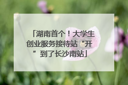 湖南首个！大学生创业服务接待站“开”到了长沙南站