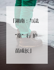 湖南：与法“童”行 护苗成长