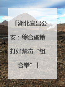 湖北宜昌公安：综合施策打好禁毒“组合拳”